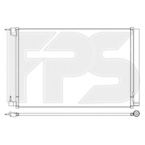 Кондесатор кондиционера AS07350488 на MERCEDES 253 (C-CLASS GLC) 2015-