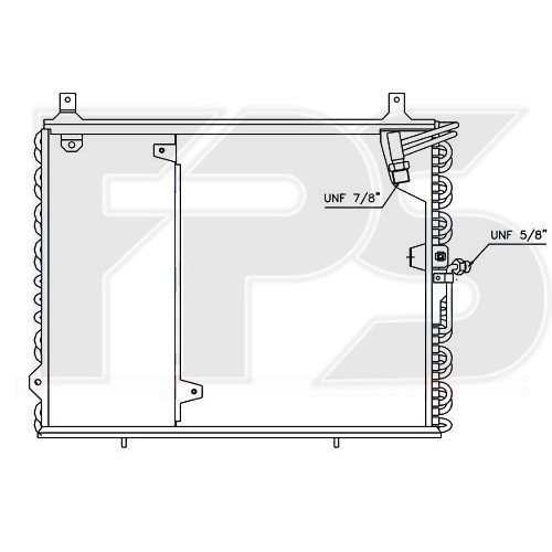 Кондесатор кондиционера AS08118669 на MERCEDES 124 1984-1996