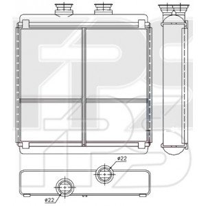 Радиатор печки AS08114346 на MERCEDES 204 (GLK-CLASS) 2008-2015