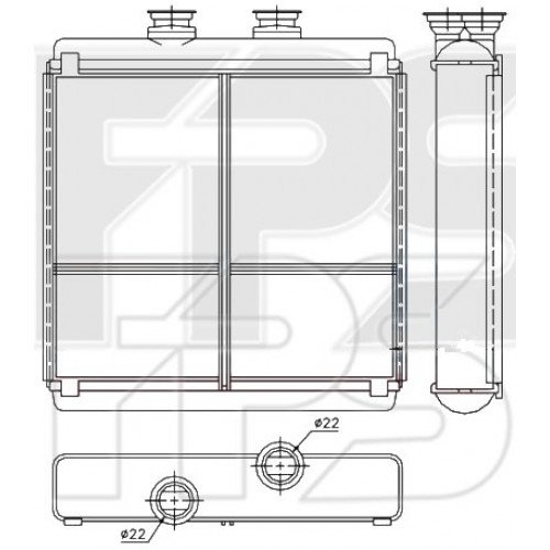 Радиатор печки AS08114346 на MERCEDES 212 (E-CLASS) 2009-2012