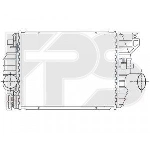 Радіатор наддуву AS08121611 на MERCEDES VITO / V-CLASS 1996-2002