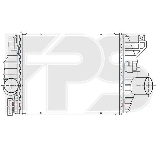 Радіатор наддуву AS08121611 на MERCEDES VITO / V-CLASS 1996-2002