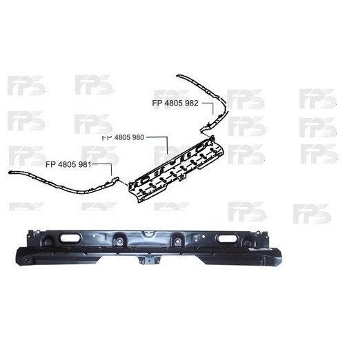 Кріплення бампера AS07350885 на MITSUBISHI LANCER IX (CS) 2004-2008