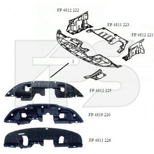 Ремчасть пластиковая AS08111638 на MITSUBISHI OUTLANDER SPORT 2016-2019