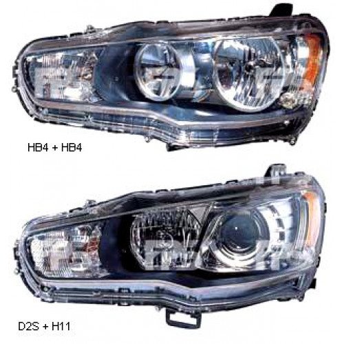 Фара передняя AS07350953 на MITSUBISHI LANCER X 2012-2015
