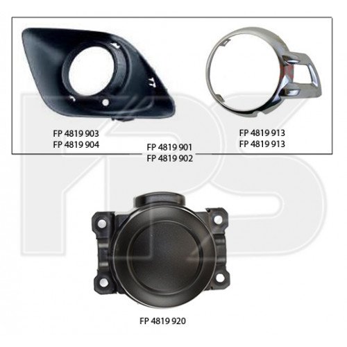 Ремчастина пластикова AS07350994 на MITSUBISHI ASX 2010-2013