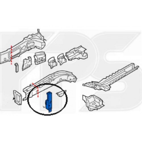 Ремчасть панели AS07351154 на MITSUBISHI OUTLANDER SPORT 2019-