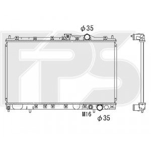 Радиатор охлаждения AS07350819 на MITSUBISHI LANCER VII 1992-1995