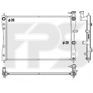 Радиатор охлаждения AS08119499 на MITSUBISHI COLT (Z30) 2004-2009