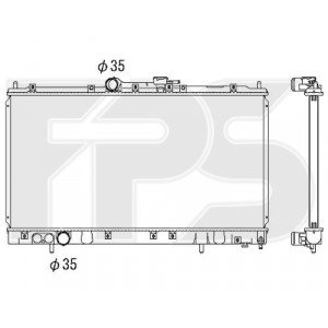 Радіатор охолодження AS07350850 на MITSUBISHI GALANT (EA) 1997-2003