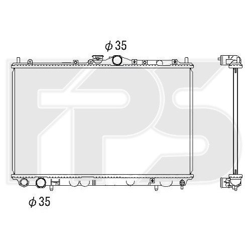 Радиатор охлаждения AS07350851 на MITSUBISHI SPACE STAR 2002-2005