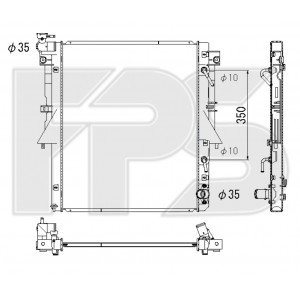 Радіатор охолодження AS07350855 на MITSUBISHI L200 2018-