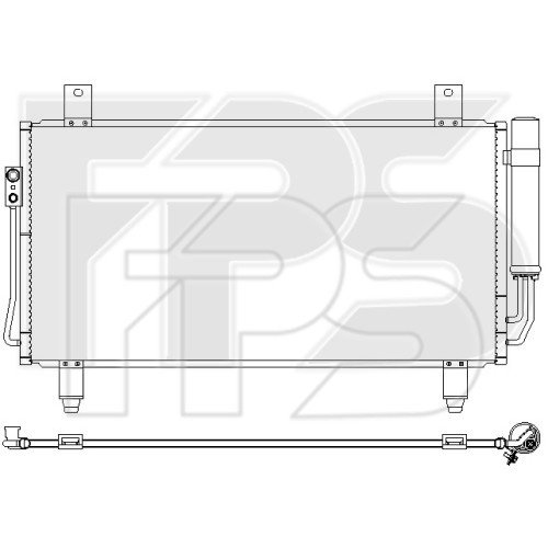 Кондесатор кондиционера AS07350858 на MITSUBISHI OUTLANDER III 2018-2021