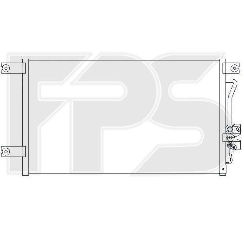Кондесатор кондиционера AS07350864 на MITSUBISHI PAJERO SPORT I 2000-2008