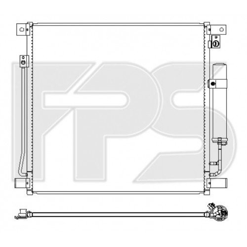 Кондесатор кондиціонера AS08110454 на MITSUBISHI L200 2018-