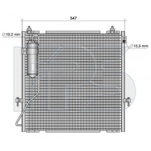 Кондесатор кондиционера AS08119116 на MITSUBISHI PAJERO IV (V80 / V90) 2014-2021