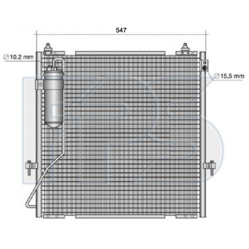 Кондесатор кондиционера AS08119116 на MITSUBISHI PAJERO IV (V80 / V90) 2014-2021