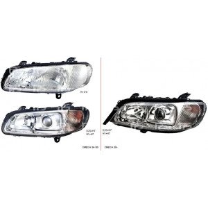 Фара передняя AS07351597 на OPEL OMEGA B 1994-1999