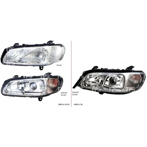 Фара передняя AS07351597 на OPEL OMEGA B 1994-1999
