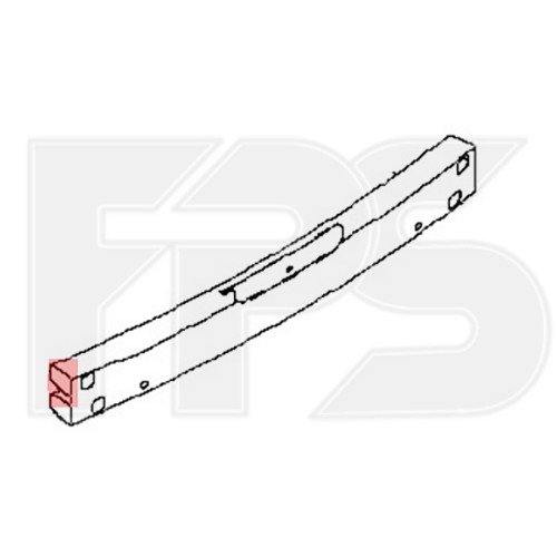 Шина бампера AS07351949 на NISSAN KICKS 2016-2020