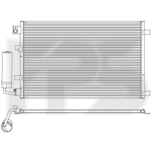 Кондесатор кондиционера AS07351272 на NISSAN QASHQAI+2 2010-2014