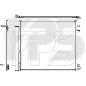 Кондесатор кондиционера AS07351275 на RENAULT KADJAR 2016-2022
