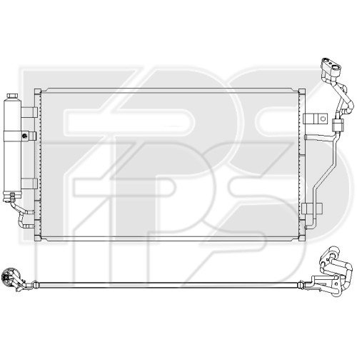Кондесатор кондиционера AS08120526 на NISSAN NV200 2009-2016