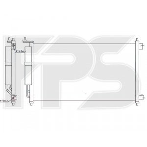 Кондесатор кондиціонера AS07351283 на NISSAN NOTE 2006-2009