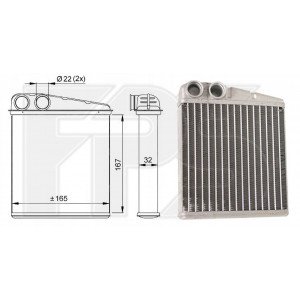 Радіатор печі AS07351300 на RENAULT MODUS 2004-2011