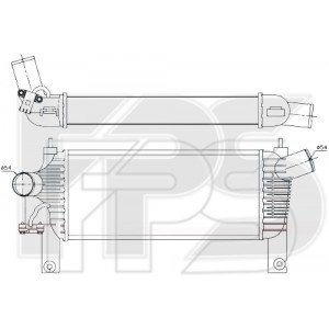 Радіатор наддуву AS07351306 на NISSAN NAVARA 2005-2013