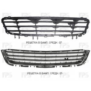 Решітка пластикові AS07352312 на OPEL ASTRA H 2003-2014