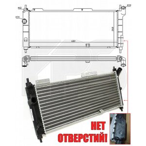 Радиатор охлаждения AS07352165 на OPEL TIGRA 1994-2001