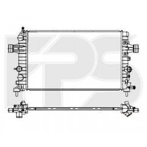 Радіатор охолодження AS07352183 на OPEL ASTRA H 2003-2014