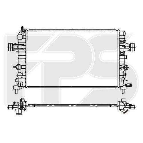 Радиатор охлаждения AS07352183 на OPEL ASTRA H 2003-2014