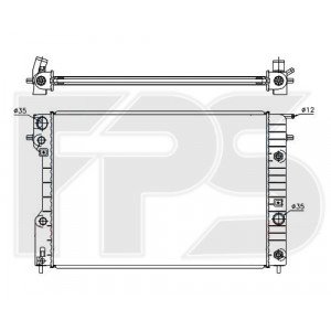 Радіатор охолодження AS07352188 на OPEL OMEGA B 1999-2003