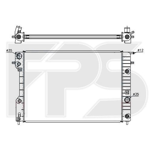 Радиатор охлаждения AS07352188 на OPEL OMEGA B 1994-1999