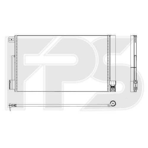 Кондесатор кондиціонера AS07352228 на FIAT GRANDE PUNTO 2005-2018