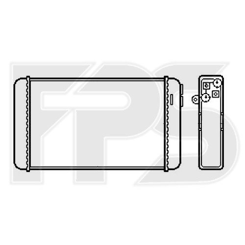 Радіатор печі AS08100705 на OPEL OMEGA A 1986-1994