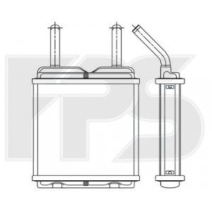 Радиатор печки AS08114243 на OPEL KADETT E 1985-1991