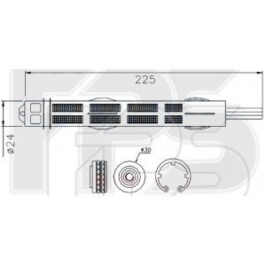 Осушувач кондиціонера AS07352246 на CITROEN NEMO 2008-2017