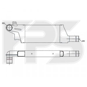 Радіатор наддуву AS07352250 на OPEL CORSA C 2004-2007