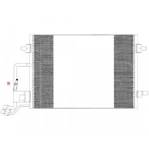 Кондесатор кондиционера AS07317727 на VOLKSWAGEN PASSAT (B5) 2000-2005