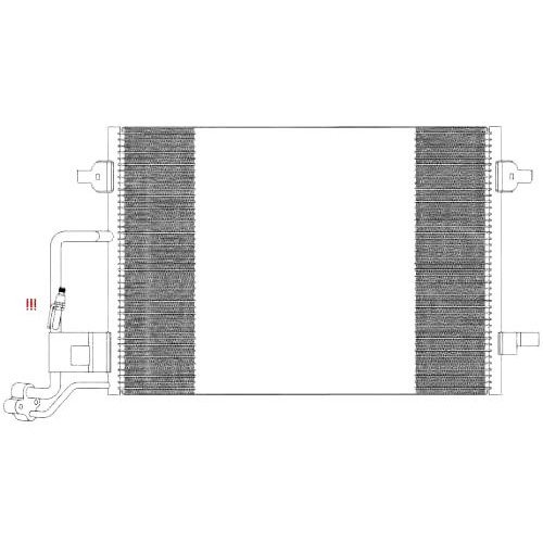 Кондесатор кондиционера AS07317727 на VOLKSWAGEN PASSAT (B5) 2000-2005
