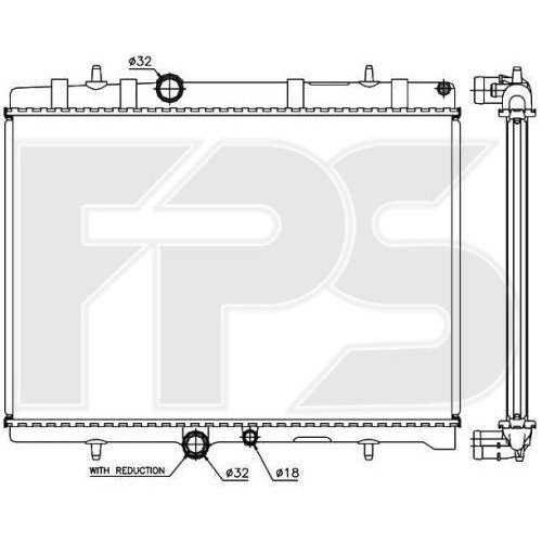 Радиатор охлаждения AS07352536 на CITROEN C5 2008-2017