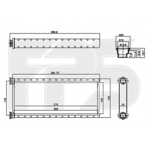 Радиатор печки AS08110956 на CITROEN C4 SPACE TOURER / GRAND SPACE TOURER 2018-