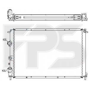 Радиатор охлаждения AS07352847 на RENAULT MEGANE (I) 1995-2002