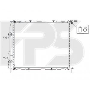 Радиатор охлаждения AS07352877 на RENAULT SYMBOL I (LB0/1/2) 1998-2008