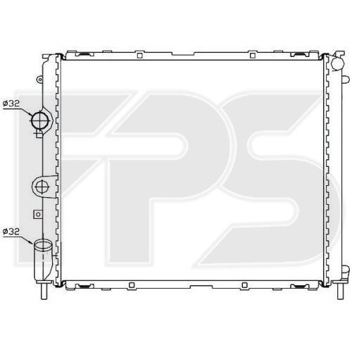 Радіатор охолодження AS07352879 на RENAULT KANGOO 1997-2003