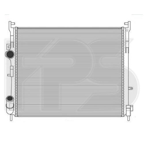 Радіатор охолодження AS07352887 на RENAULT SYMBOL II (LU3) 2008-2013