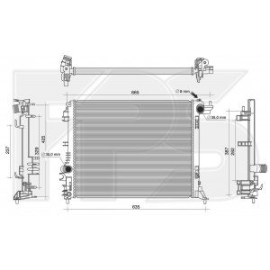 Радіатор охолодження AS07352898 на RENAULT MEGANE (IV) 2016-2022